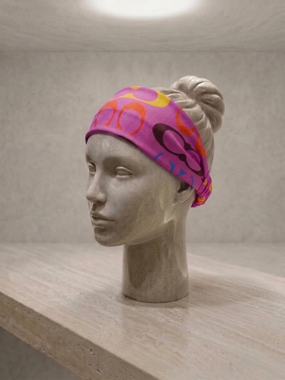 Brand NEW Pink Patterned Headband - Stylish Elastic Hairband